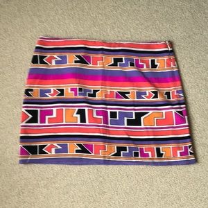 Alex & Trixie Geometric Mini Skirt